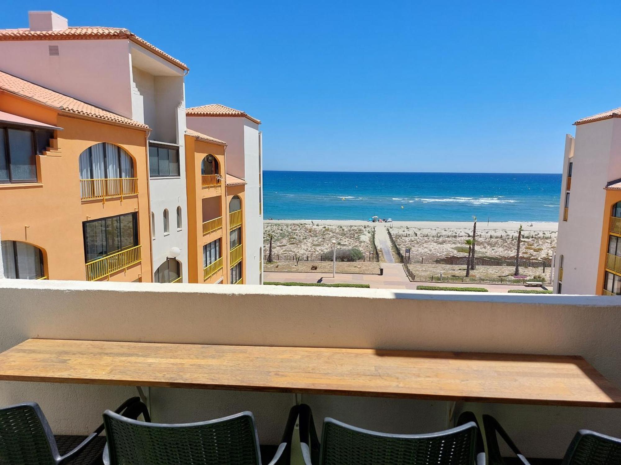 Appart Avec Terrasse Et Magnifique Vue Sur La Mer Le Barcarès Exterior foto